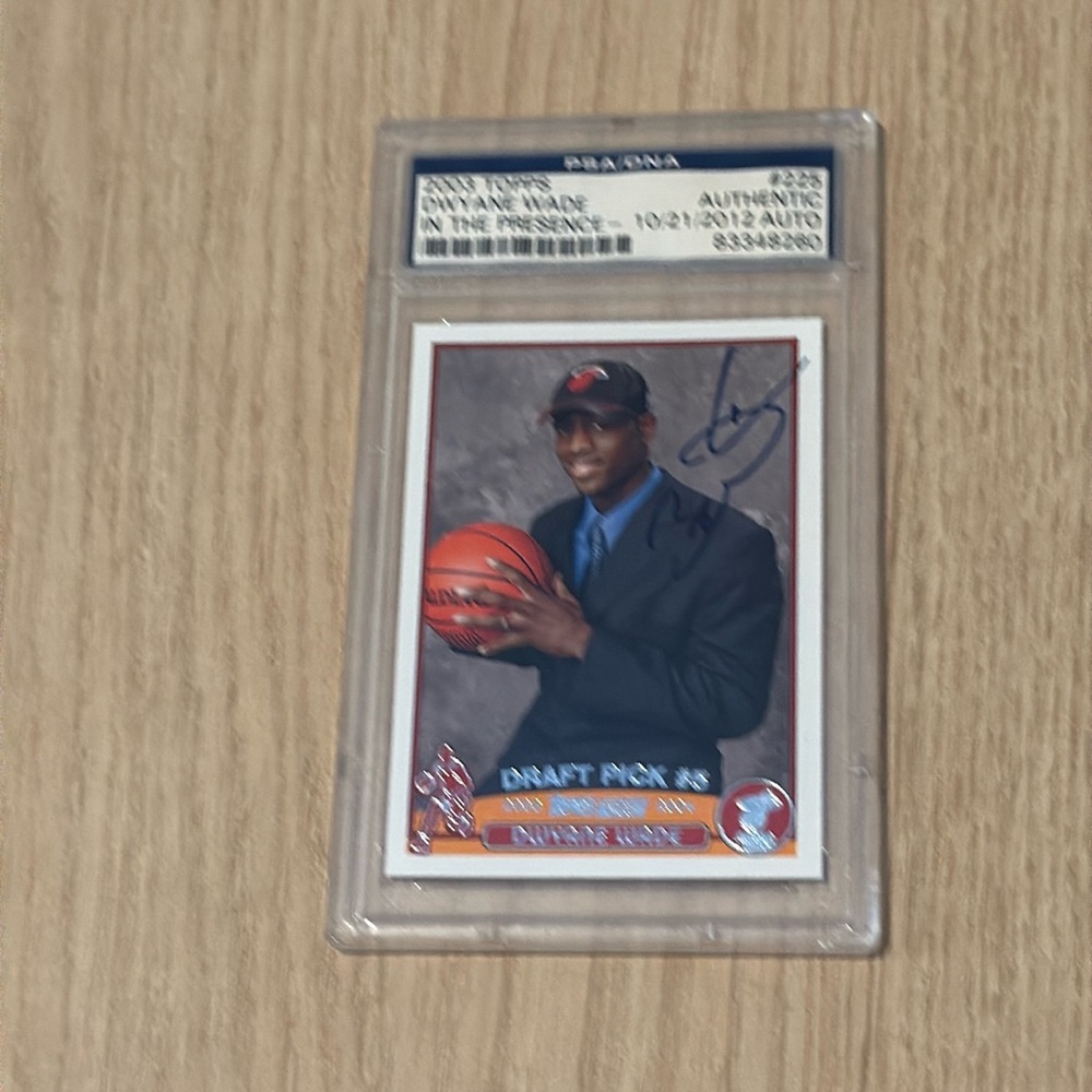 PSA Dwyane Wade rookie card signed